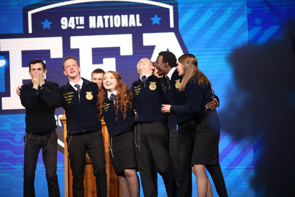 Josiah Cruikshank and fellow national officers.